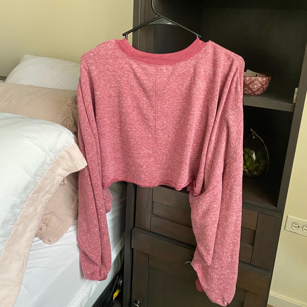 Urban Outfitters pink cropped sweater